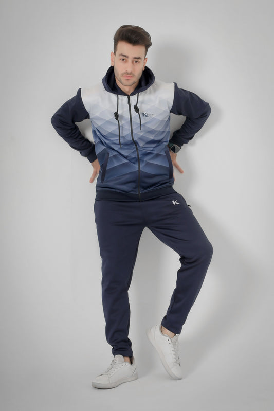 Klyro Blue Horizon Winter Tracksuit – Best Men's Fitness Clothing in Pakistan