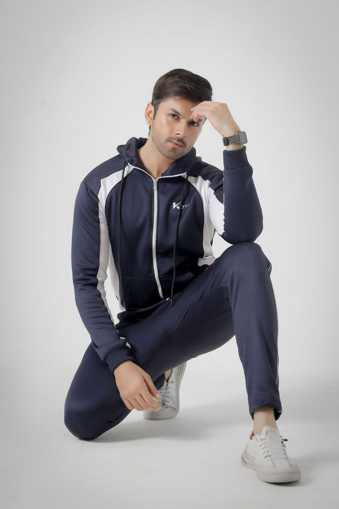Klyro Oceanic Oasis Blue Escape Winter Tracksuit – Men's Sportswear in Pakistan