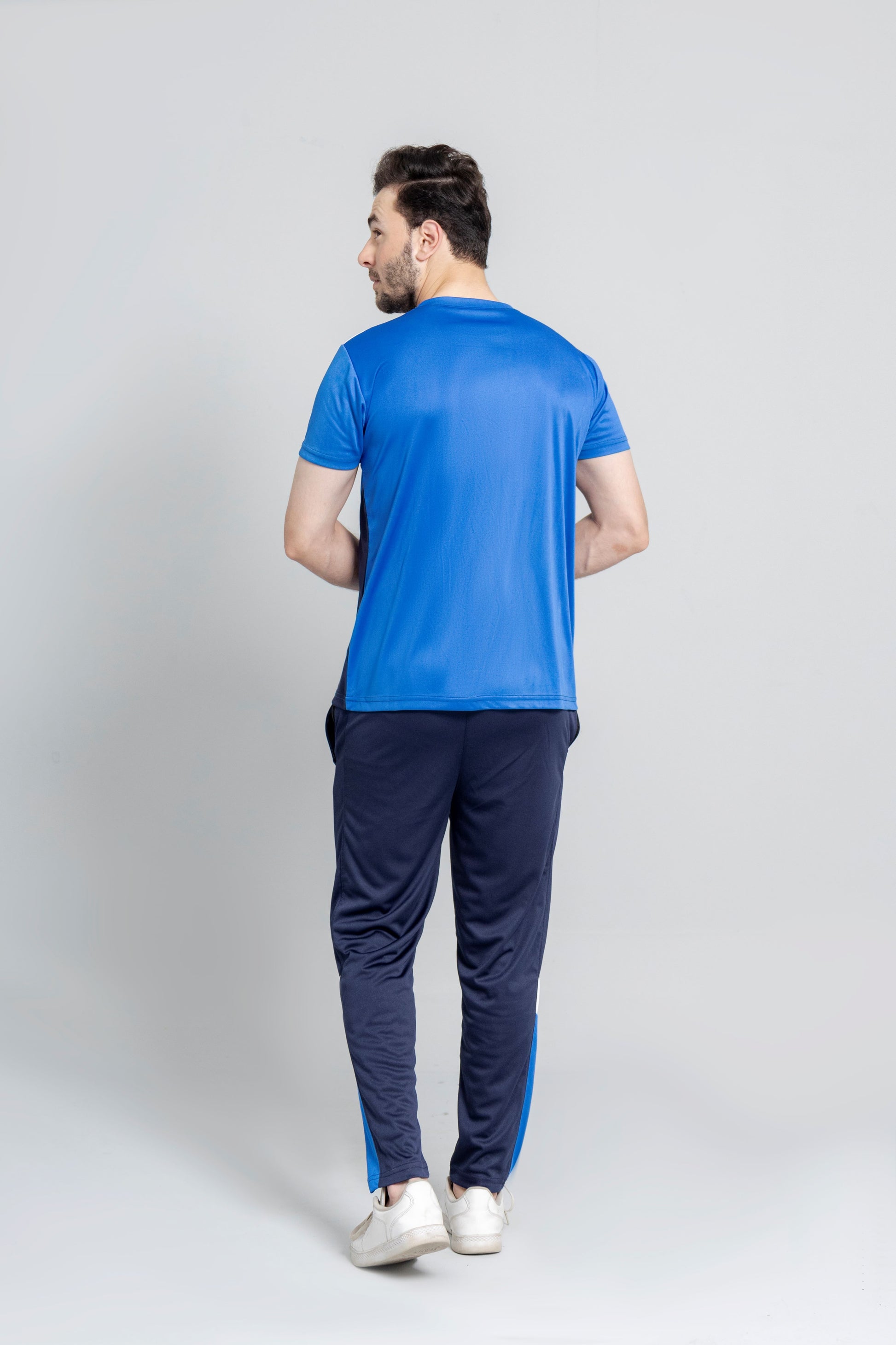 Royal Surge Dri Fit Tracksuit back View – Klyro Men's Sportswear