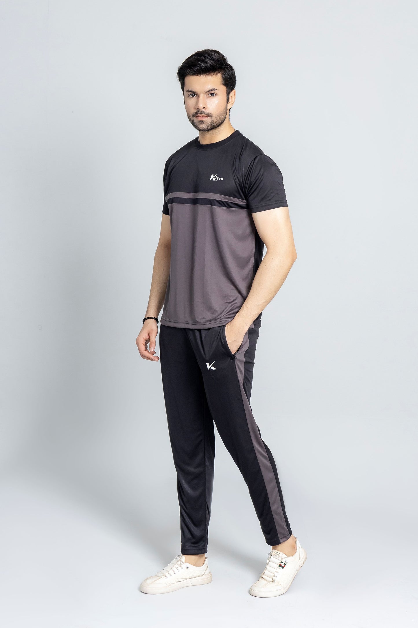"CoalCore comfort fit tracksuit soft touch black charcoal activewear KLYRO" 