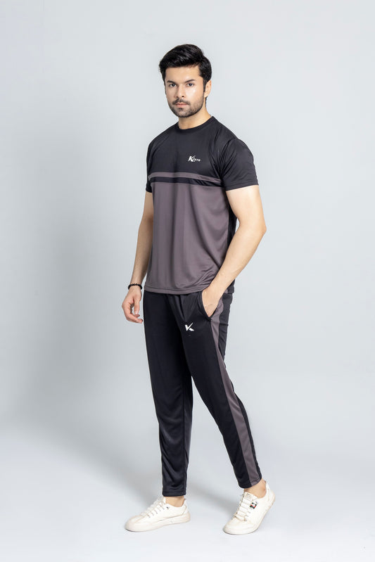 "CoalCore comfort fit tracksuit soft touch black charcoal activewear KLYRO" 