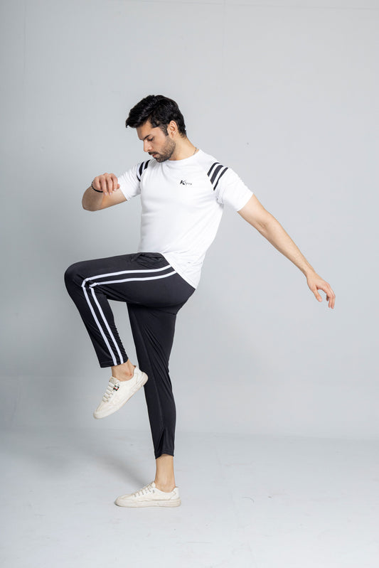 "White Eagle dri fit tracksuit men performance activewear Pakistan KLYRO"