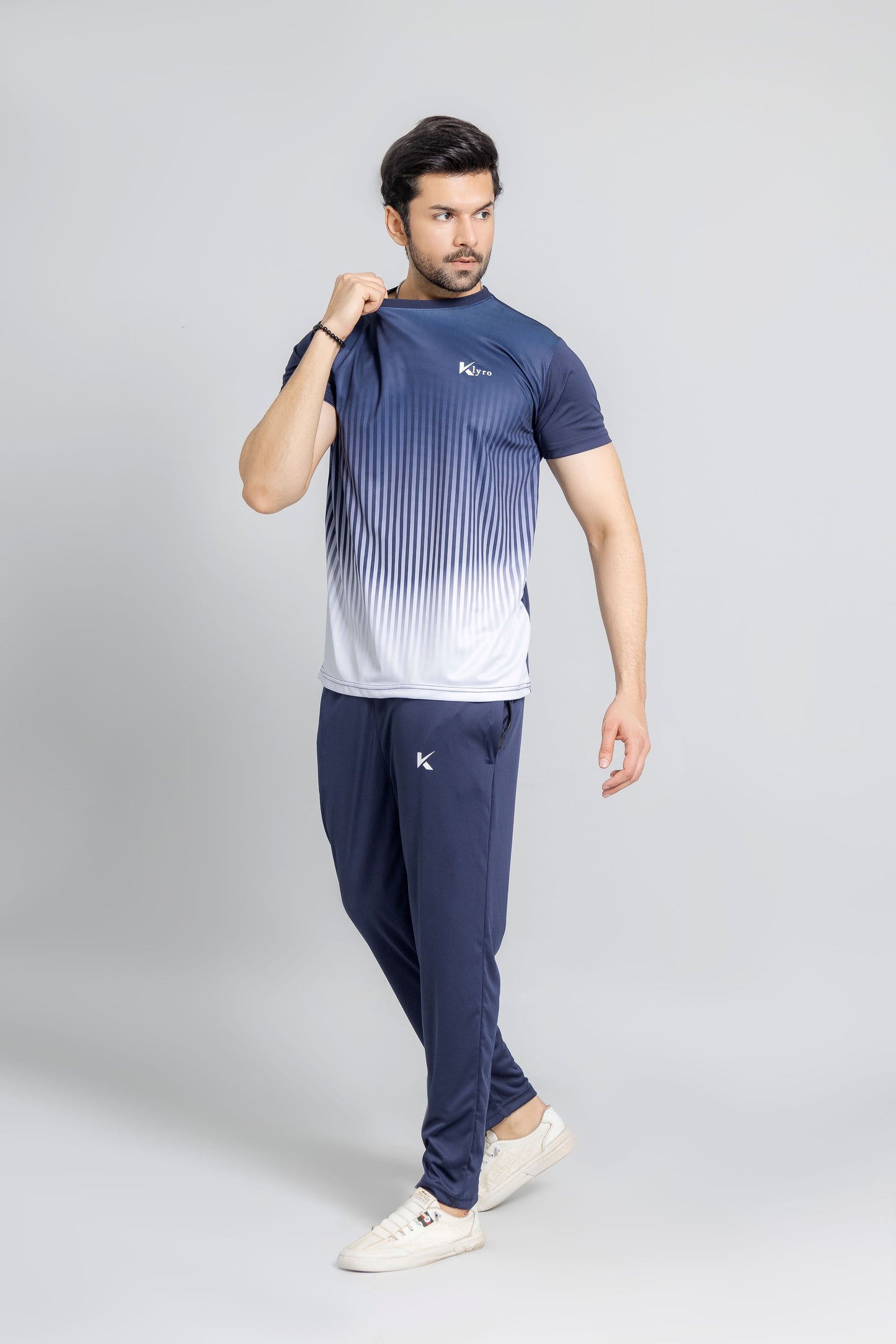 *Noir Eclipse sublimation shirt front view lightweight summer wear KLYRO