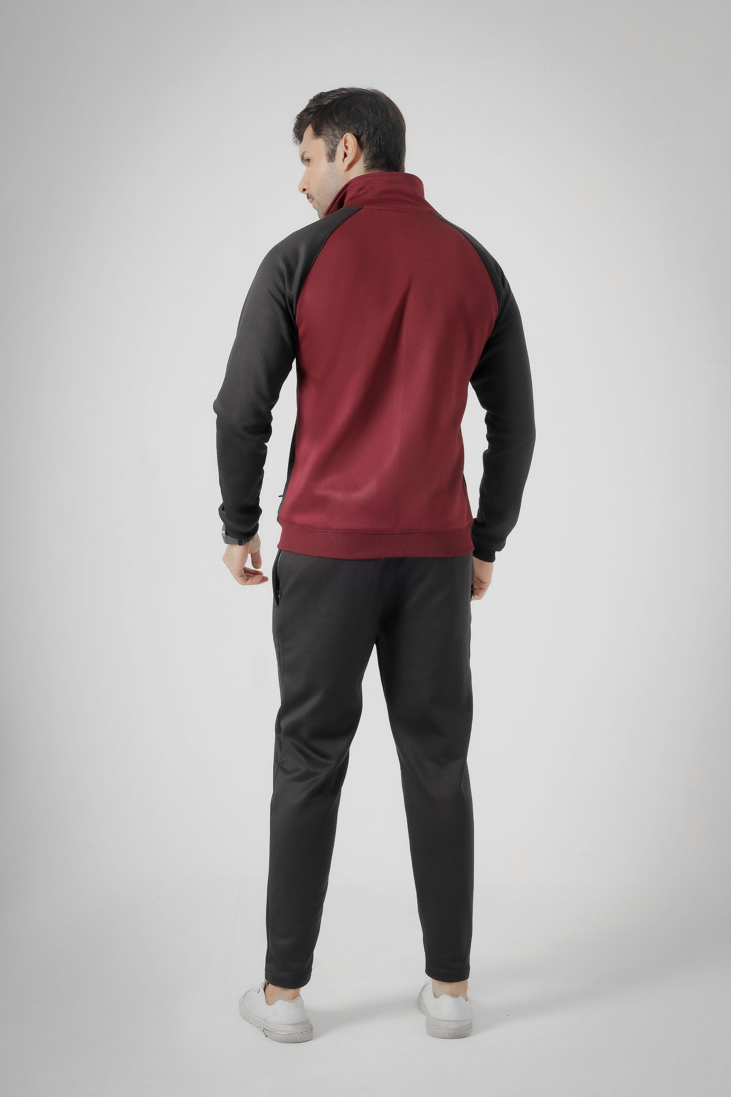 Winter tracksuit - Burgundy/Black Active Streetwear